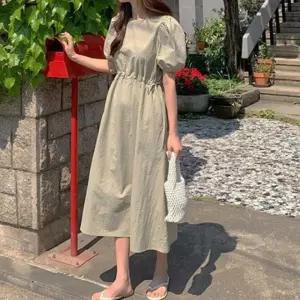 루즈핏 여름원피스 데일리원피스 캐주얼원피스 소매 셔링 벌룬소매 허리