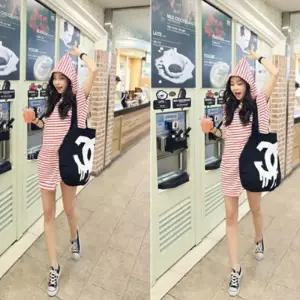 여름롱 뷔스티에 셔츠 멜빵 캐주얼 후드 여름 루즈핏 체크 플리츠 랩 미니