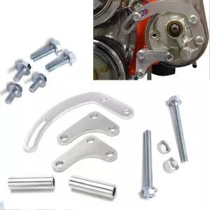 RJSPHH SBC 파워 스티어링 펌프 브래킷 350 V 벨트 슬롯 조정 가능 LWP 305 327 383 5.0L 5.7L V8 소형