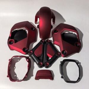 호환 오토바이 페어링 키트 부품 매트 레드 매트 블랙 혼다 그롬 Msx125 SF 2021 2022 2023 2024 페어링 키트 부품에