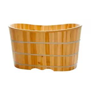 나무욕조 야외 자쿠지 반신 편백 나무 가정용 노천탕