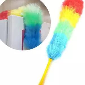 컬러풀 정전기 먼지떨이 청소 깃털 총채 먼지털이 모서리 털털이 틈새