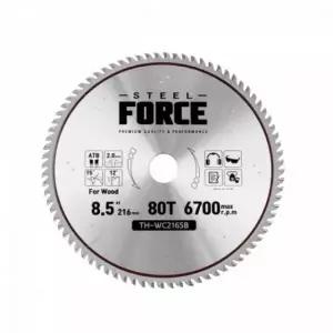 스틸포스 톱날 원형 80T 목공용 TH-WC216SB (WFKAVA6)