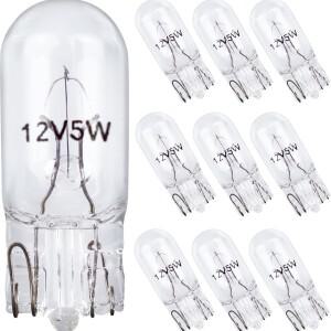 루보식 화이트 카 LED T10 W5W 캔버스 글래스 COB 6000k 독서등 돔 램프 마커 웨지 번호판등 전구 168 194