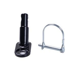 [미국배송] OYWOBET 1개 블랙 바이크 트레일러 히치 커플러 커넥터 버클 히치 화물 및 반려동물 자전거 트레일러용 인스텝 부품 포함