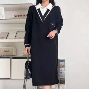 [아이우먼] 셔츠레이어드흰줄원피스 BSV927M512 빅사이즈