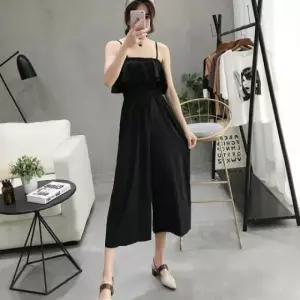 겨울바지 가슴선 긴바지 허리밴딩바지 점프수트 (WFKAN14)