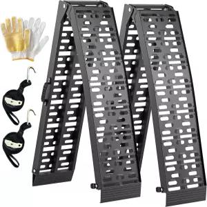 타이 레오 ATV 램프 트럭용 7.5피트 2개 오토바이용 1500LBS 용량 트레일러 더트 바이크 잔디 깎는 기계