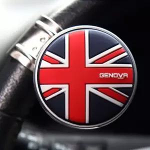 자동차 핸들 손잡이 제노바 유니온 잭 파워 핸들봉 안전 그립 (WFKAWRZ)