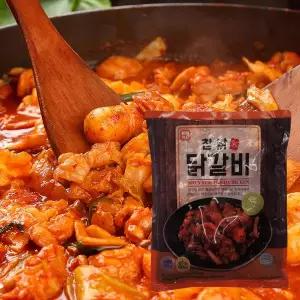 [신세계라이브쇼핑]참닭 춘천 닭갈비700g2팩+우동사리200g