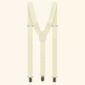 [콩심팥심]컬러 멜빵 성인용 아이보리