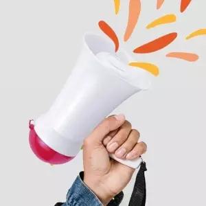 [룽스]미니 야유회 메가폰 행사용 확 마이크