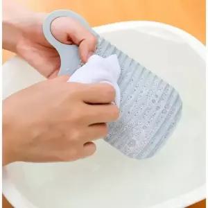 고품질 애벌 빨래판 미니 휴대용 캠핑 한손 손빨래 양말 MM50 (WFKB5UV)