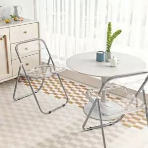 고품질 거실 인테리어의자 아크릴 투명의자 다용도의자 베르 (WFKB6QE)