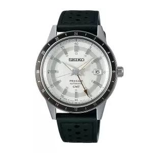 [세이코알바]세이코 프레사지 남성 남자 블랙 실버 오토매틱 가죽시계 SSK011J1