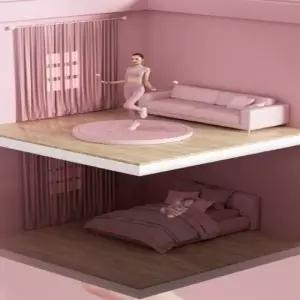 고품질 스트레칭 요가 홈트 운동 줄넘기 원형매트 스트레칭매 (WFKB72I)