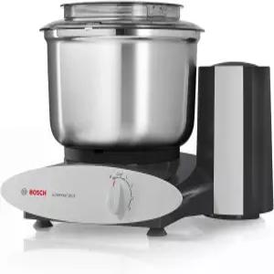 보쉬 유니버설 플러스 스탠드 믹서와 스테인리스 스틸 볼 뉴트리밀 도우 후크 익스텐더 번들 - 블랙