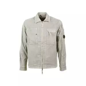 [CP COMPANY]시피컴퍼니 코듀로이 지퍼 오버셔츠 폴른 락 남성 19CMOS097A 006410O 356