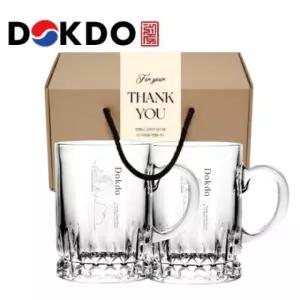 독도보틀 40240 베이직 글라스 유리머그 350ml 2P 선물세트
