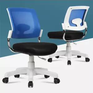 학원 팔걸이없는 높낮이조절 메쉬 바퀴 의자 책상 공부 안내데스크 강의실