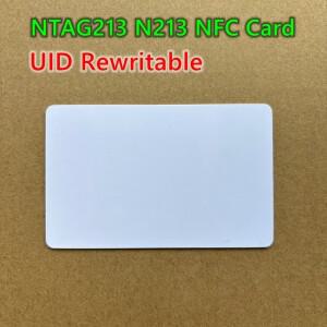 Ntag213 UID 재기록 가능 변경 쓰기 NFC 13.56Mhz 카드 N213