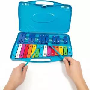 모레솔룬 글로켄스필 실로폰 25노트 레인보우 키 학생 초보자를 위한 케이스 포함 크리스마스 선물