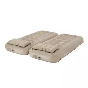 캠핑 트윈 에어베드 펌프내장 연결 자충 매트리스 세트