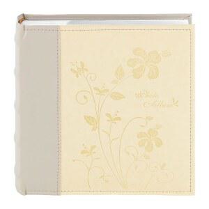 골든 스테이트 아트, 인조 가죽 사진 앨범, 메모 공간이 있는 4x6 200장 보유, 결혼식 가족 휴가에 적합 (색상: 베이지 & 라이트 그레이)