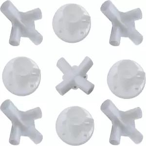 ORTVS 가제보 차양 텐트 피트 코너 센터 커넥터 25/19mm 파티오 캠핑 캐노피 교체 부품 9피스 세트