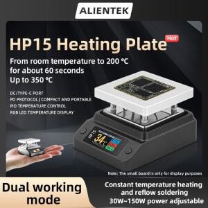 ALIENTEK HP15 핫 플레이트 예열기 미니 소형 호환 가열 PD 디지털 항온 350 ℃ 스마트 호환 난방 도구 수