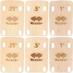 토이비안 3Pcs 메이플 우드 기타 넥 심스 전기 베이스 플레이트 교체용 켓 쉬운 설치 액세서리