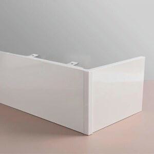 암막 커튼 밸런스 박스 - 알루미늄 합금 장식 펠멧 패널, 천장 마운트, 1m/3.3피트, 트랙 없음, 롤러 블라인드 및 벽/천장 설치에 적합