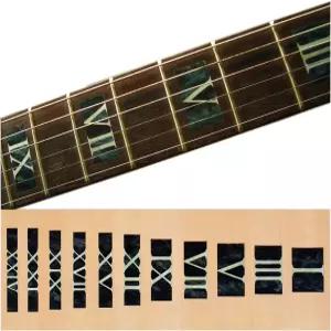 조코모 로마 숫자 블록/블랙 펄 기타 인레이 스티커