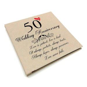 트레블비 50주년 기념 사진 앨범, 사랑이 담긴 린넨 커버, 부모님의 결혼, 엄마 아빠를 위한 황금 장식이 실패하지 않습니다