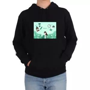 [하프클럽/]후드티 비건족 비건 상품 화장품  VEGAN 녹색그림 다양한 색상 사