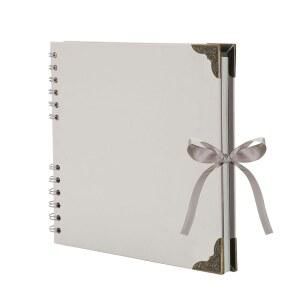 충성스러운 책 스크랩북 (8 x 8 인치) 앨범 60페이지 DIY 결혼식 및 기념일 가족 사진 (회색)에 이상적입니다