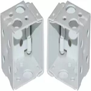 1인치 미니 블라인드 화이트 컬러 윈도우 헤드레일용 큐텔렉 박스 마운팅 브래킷 1세트 1 x1 크기