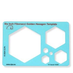 [미국배송] 드로잉 및 드로잉을 위한 CLPA 헥사곤 스텐실 템플릿: 예술가를 피보나치 영감의 도구로 예술적 디자인에 황금 또는 신성한 비율을 간편하게 적용할 수 있습니다