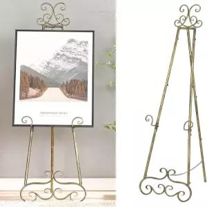 CaliDecor 57 u201DH 메탈 이젤 스탠드 대형 프리 조절 디스플레이 스크롤 업그레이드 미러 픽처스 웨딩