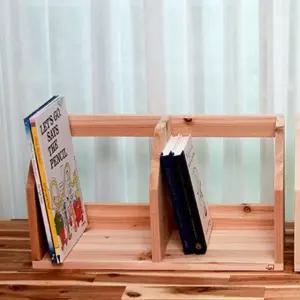 국내제작 SE0등급 삼나무 원목 책꽂이_L 모니터받침대 책상정리 수납함 원목