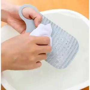 애벌 빨래판 미니 휴대용 캠핑 한손 손빨래 양말 MM50 (WFKB5UV)