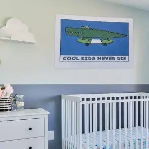 포스터 아기악어 패브릭 M 대형 (WFKBJY2)