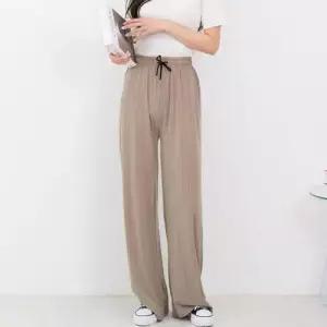 스트라이프 포인트 여름 시원 하늘하늘 여성 긴바지 WAEE5DB