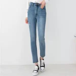 하이웨스트 신축 사계절 편한 활동성 여성 청바지 WB0C0B3