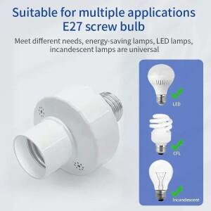 무선 RF 433MHz 리모컨 스마트 타이머 스위치 E27 램프 홀더 LED 전구 베이스 AC85V~220V 라이트 룸