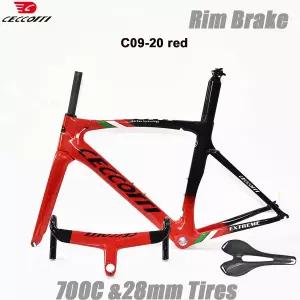 자전거프레임 CECCOTTI RF09 모델 로드 바이크 프레임 컬러 림 브레이크 자전거 프레임셋 T1000 카본 파이