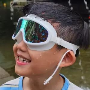 수경 귀마개 일체형 미러고글 물안경 화이트 WFIM9HK