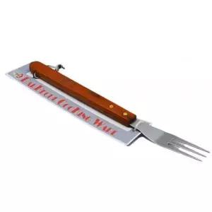 [골드스마일]bns 자연목 손잡이 캠핑 바베큐용 스텐 포크