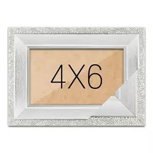 사진액자 4x6 (슬림 앤틱 퓨어실버) 탁상벽걸이 (KYR-WCA7020)