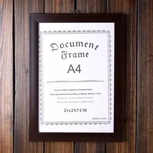 슬림 A4 상장액자 허가증 졸업장 사진 벽걸이 액자 (KYR-WBD7FA7)